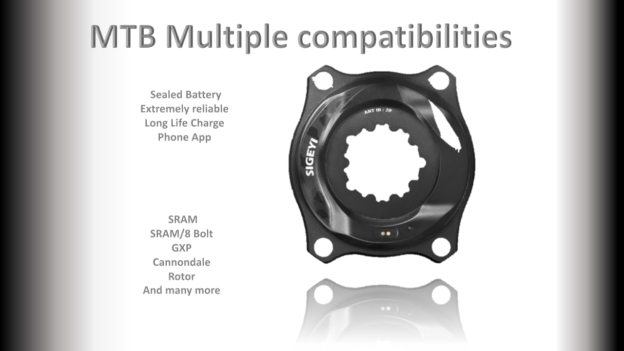 Power Meter GXP 3 Bolt - MTB 104bcd Non Boost 4 Bolt