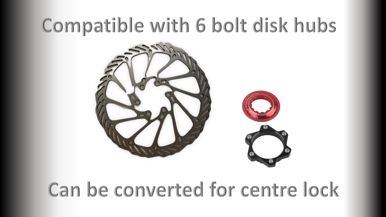BRAKE Disc Brake Rotor - 180mm - 6 Bolt