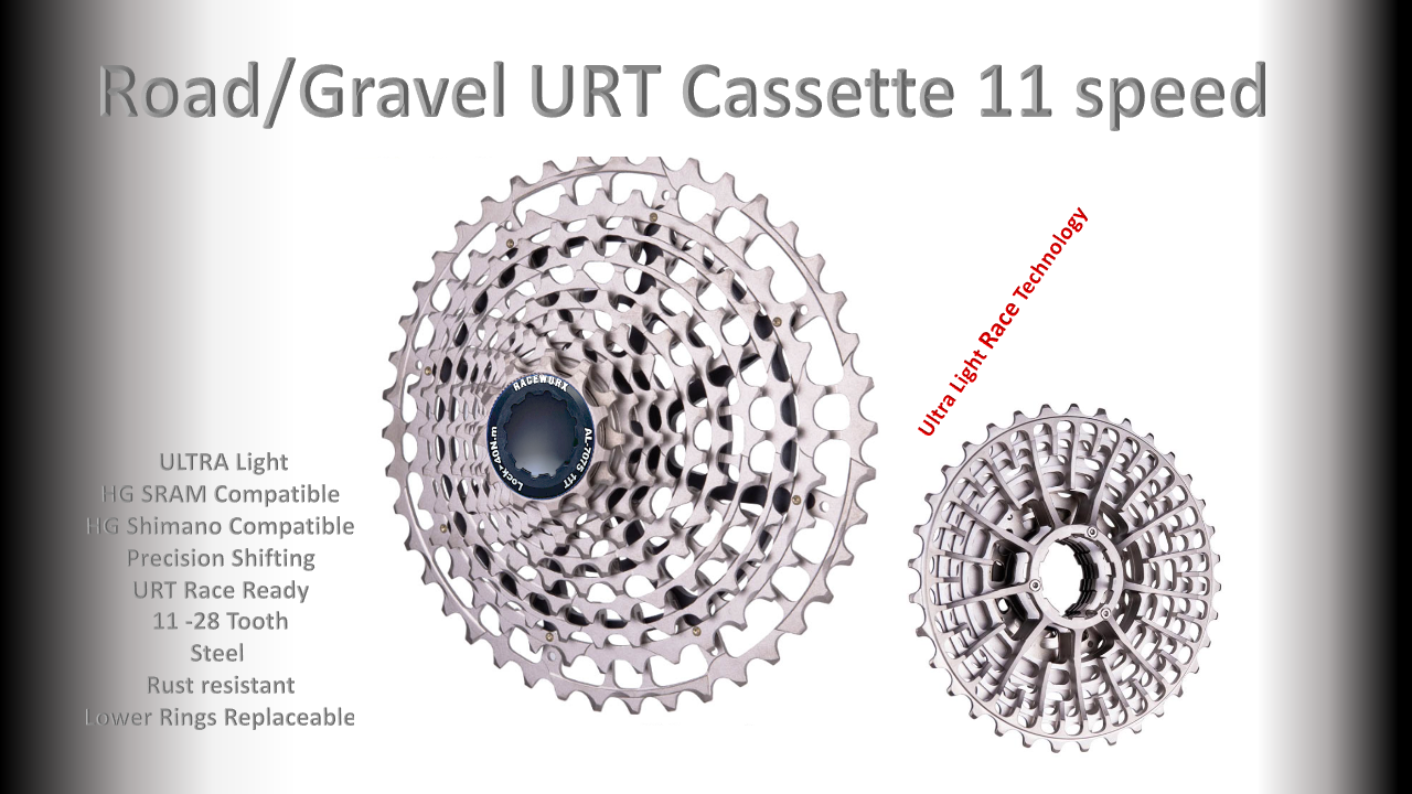 11s 11-28t Cassette Clusters Silver URT (Ultralight Race Technology) - HG