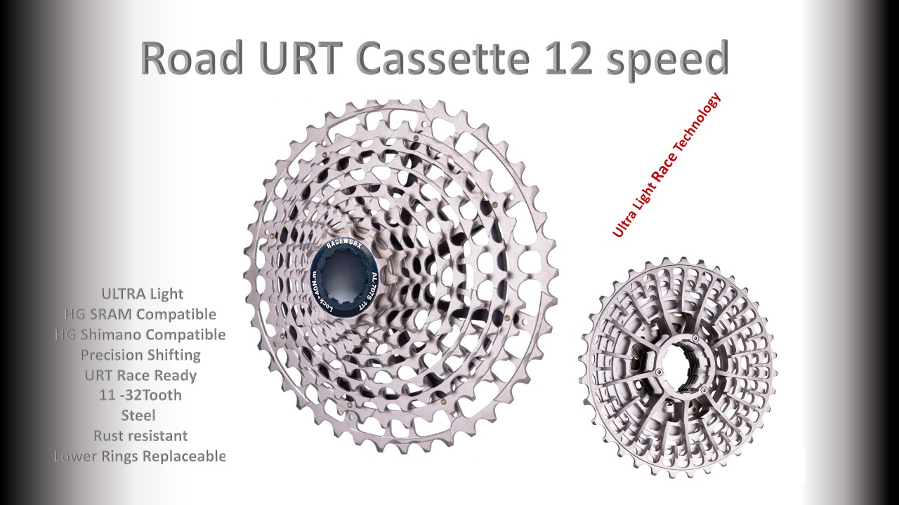 12s 11-32t Cassette Cluster Silver URT (Ultralight Race Technology) - HG