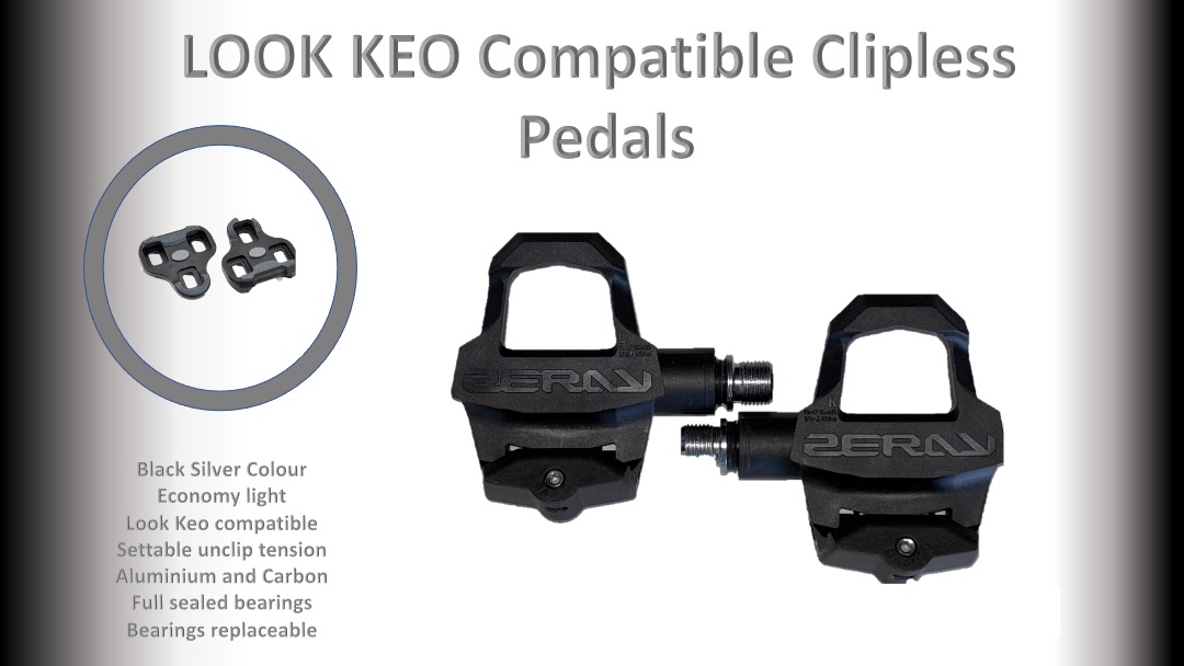 PEDALS LOOK compatiable Black