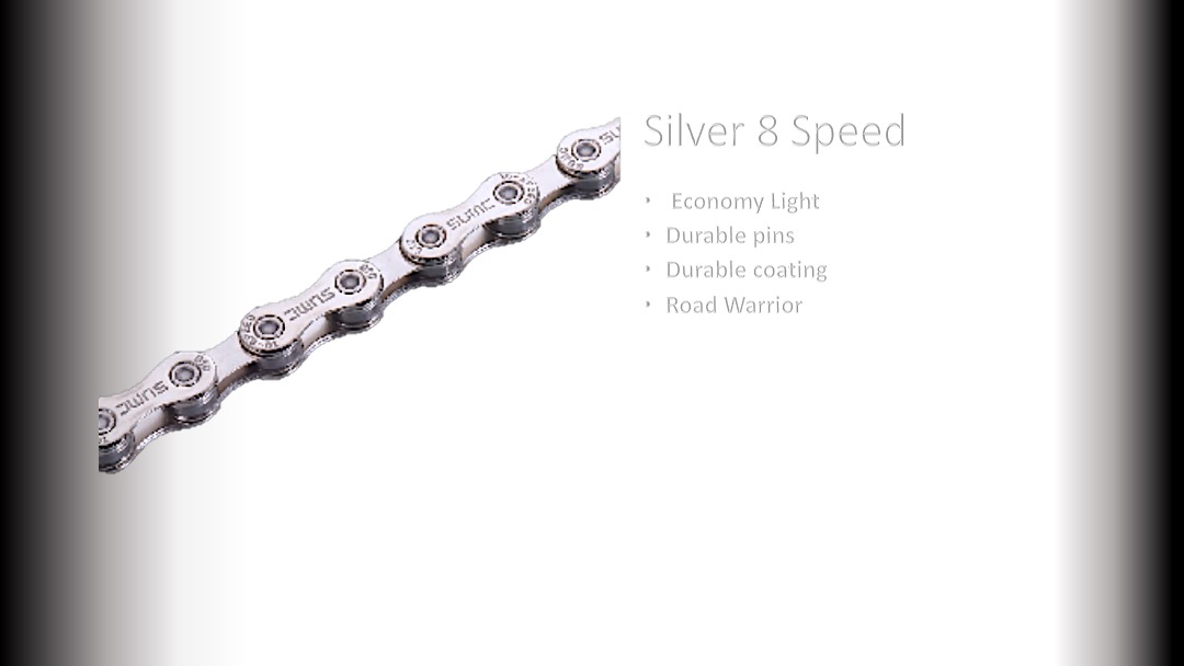 8s CHAIN 116 LINKS (SX8) Silver