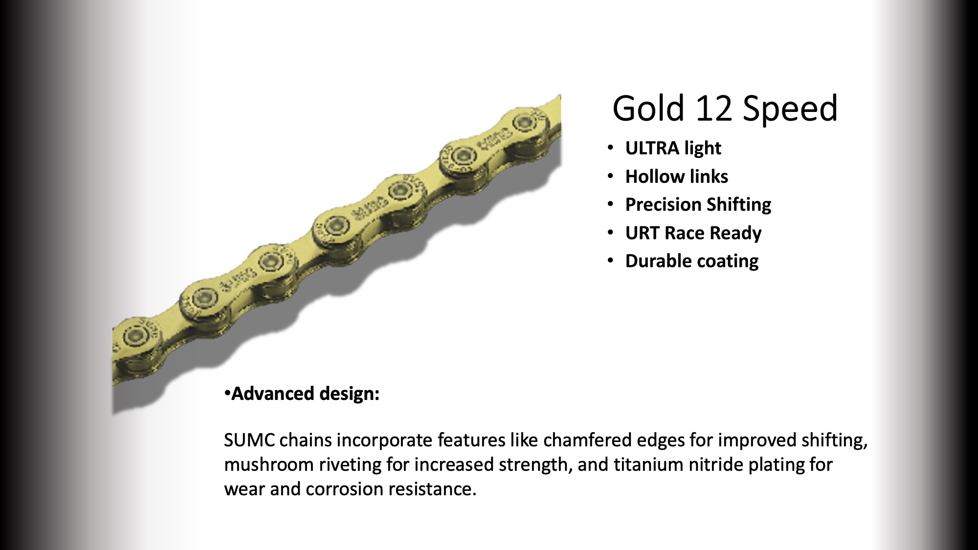 12s CHAIN SUMC  126 LINKS (SX12) Gold