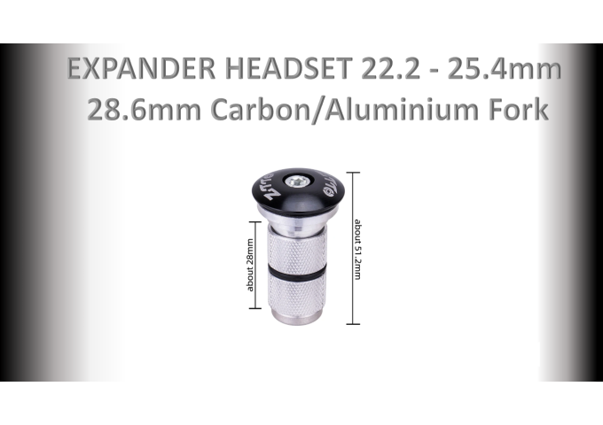 HEADSET EXPANDER 22.2 - 25.4mm for 28.6mm Carbon/Aluminium Fork