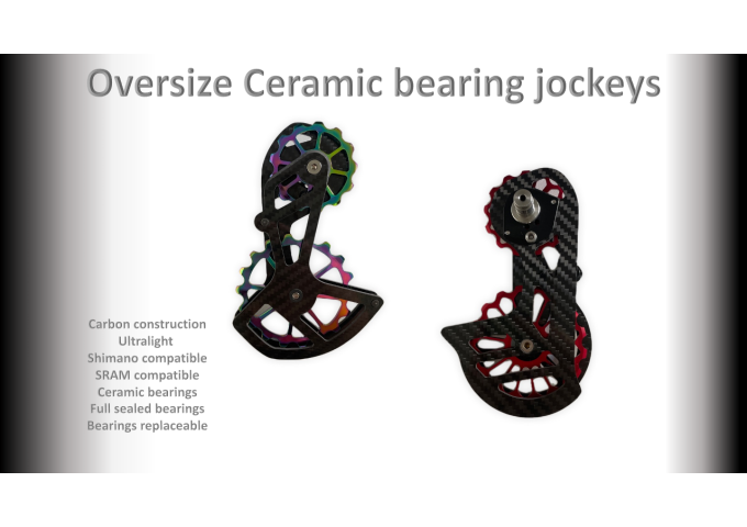 SHIMANO/SRAM oversize Jockey Pulleys Carbon