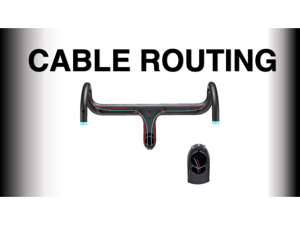 HANDLE BARs CARBON - (Cable through Stem Intergration) 400 Width x 90mm Reach