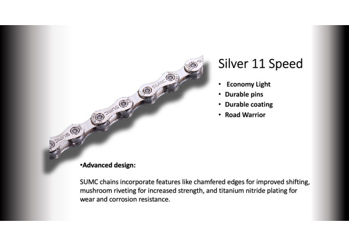 11s CHAIN SUMC 116 LINKS (SX11) NP/Silver