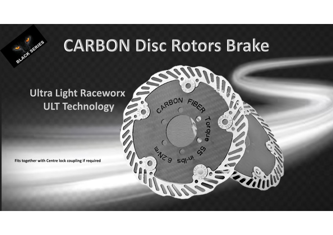 BRAKE Disc Brake Rotor - 160mm - 6 Bolt Carbon Centre
