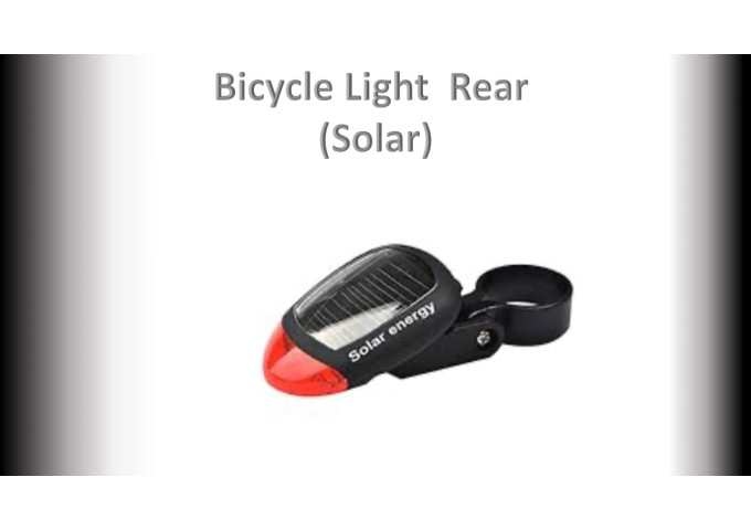 Bicycle Light  Rear (Solar) SHOP017.1